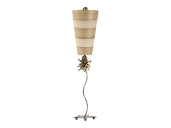 Elstead Anemone 1 ljus Bordslampa Creme, brun, E27 Beige New