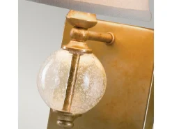 Aplique Para Pared-Elstead Argento 1 ljus inomhusljus vägglampa oxiderat silverblad, E14 Plateado