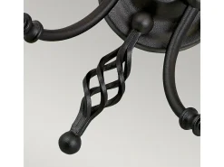 Elstead Artisan 2 ljus inomhusljus vägglampa svart, E14 Negro Clearance