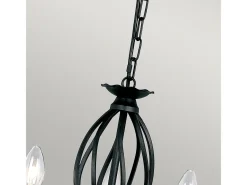 Elstead Artisan 5 ljus ljuskrona svart finish, E14 Negro Online