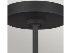 Lámpara Suspendida-Elstead Asher 5 Light Pendel, Midnight Black, E14 Negro