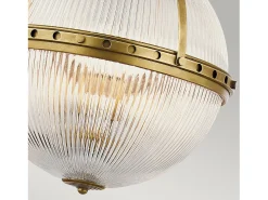 Elstead Aster 3 Light Globe Takhänge Mässing, E14 Camel Outlet