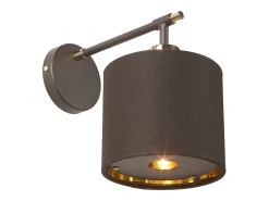 Elstead Balance 1 ljus inomhuskupolvägg Ljusbrun, polerad mässing, E27 Marru00f3n Clearance