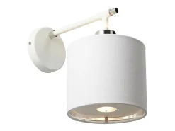 Aplique Para Pared-Elstead Balance 1 ljus inomhus kupol vägglampa polerad vit, nickel, E27 Blanco