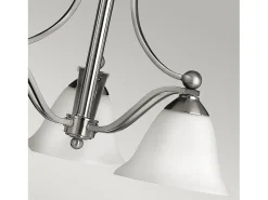 Lámpara Suspendida-Elstead Bolla Ljuskrona med flera armar 3 ljusborstad nickelfinish, E27 Gris