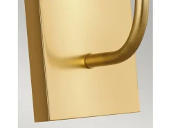 New Elstead Brianna 1 ljus vägglampa, polerad mässing, E14 Camel