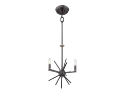 Hot Elstead Carnegie 3 ljus takhänge västerländsk bronsfinish, E14 Bronce