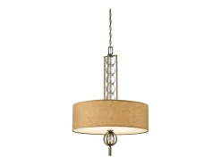 Elstead Celestial 3 ljus takhänge brons, beige, E27 Bronce Clearance