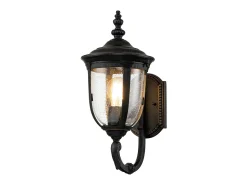 Iluminación Exterior-Elstead Cleveland Utomhusvägglykta vittrad brons, IP44 Bronce