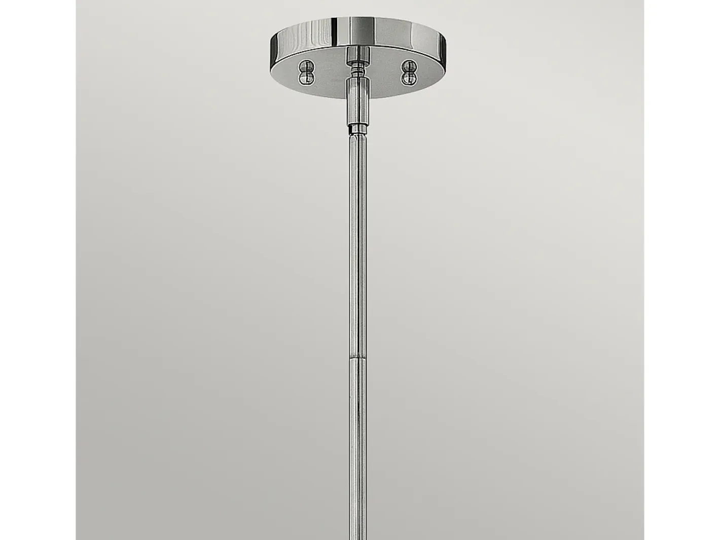 Elstead Congress 1 ljuskupol takhänge krom klart glas, E27 Gris