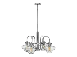 Elstead Congress Flerarmad ljuskrona kromfinish, E27 Gris Clearance