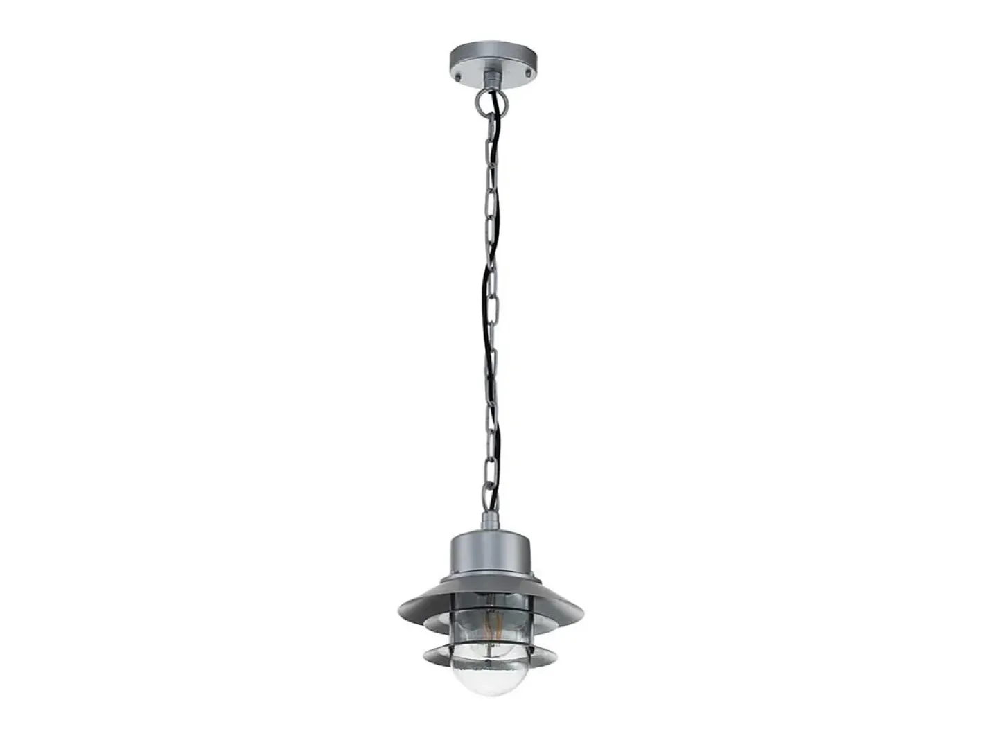 Elstead Copenhagen Outdoor Dome Vägglampa Silver, IP44 Plateado Sale