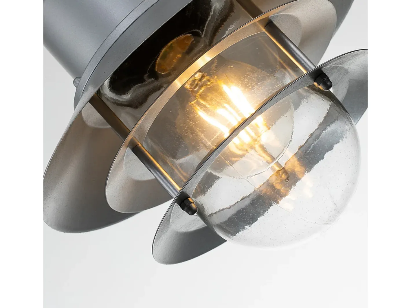 Elstead Copenhagen Outdoor Dome Vägglampa Silver, IP44 Plateado Sale