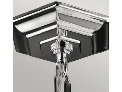 New Elstead Corinne 3 Lätt liten sfärisk takhänge polerad nickel, E14 Gris