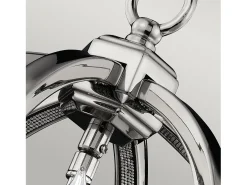 New Elstead Corinne 3 Lätt liten sfärisk takhänge polerad nickel, E14 Gris