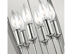 New Elstead Corinne 6 Lätt sfärisk takhänge polerad nickel, E14 Gris