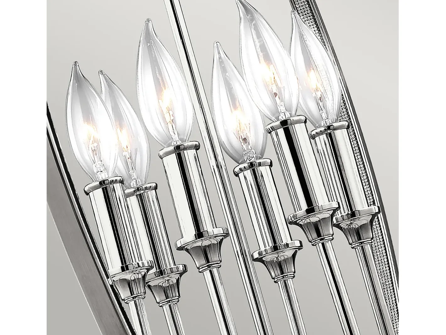 New Elstead Corinne 6 Lätt sfärisk takhänge polerad nickel, E14 Gris