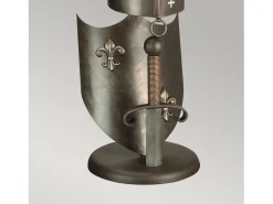 Lámpara De Mesa-Elstead Crusader Bordslampa borrad brons Bronce