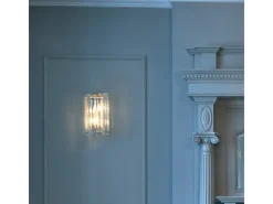 Elstead Crystal Skye 2 ljus inomhus vägglampa krom, kristall, G9 Gris Hot