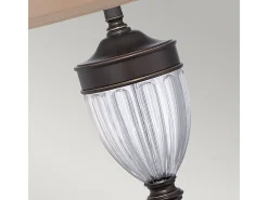 Elstead Dennison 1 ljus bordslampa palladisk brons, E27 Bronce