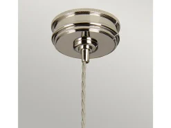 Elstead Douille 1 ljus takhänge polerad nickel, E27 Gris New
