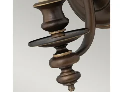 Elstead Dunhill 1 ljus inomhusvägglampa Royal Bronze, E14 Bronce Best