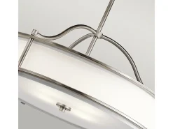 Clearance Elstead Emory 4 Ljus Semi Flush Runt Tak Pendelljus Tenn, E27 Gris