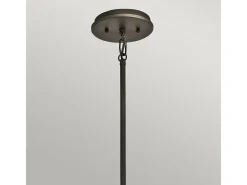 Clearance Elstead Emory 4 Ljus Semi Flush Runt Tak Pendelljus Tenn, E27 Gris antracita