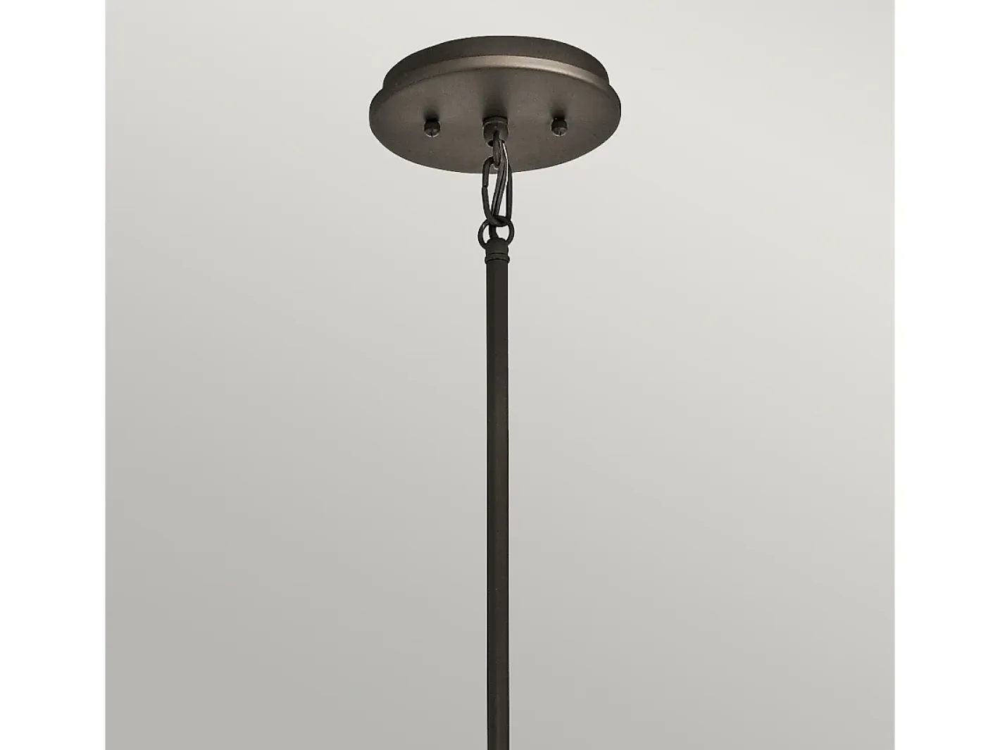 Clearance Elstead Emory 4 Ljus Semi Flush Runt Tak Pendelljus Tenn, E27 Gris antracita
