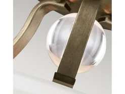 Plafón-Elstead Evington 2 Ljus Semi Flush Ceiling Light Gold, E27 Dorado