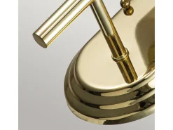 Elstead Feiss Malibu Vägglampa polerad mässing, IP44 Camel