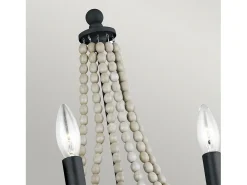 New Elstead Feiss Nori Ljus Vägglampa Mörk Vitrad Zink med Drivved Grå Gris