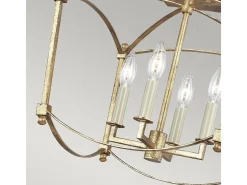 Elstead Feiss Thayer Semi Flush Taklampa Antik Guld Dorado Sale