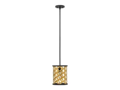 Lámpara Suspendida-Elstead Felix 1 Light Ceiling Mini Pendel Guld, E27 Dorado