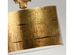 Clearance Elstead Fragment 1 ljus rund stor takhänge åldrad guld, E27 Dorado