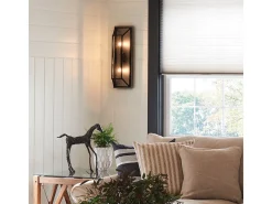 Clearance Elstead Fulton 2 ljus inomhusvägglampa brons, E14 Bronce