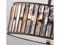 Elstead Gemma 3 ljus takhänge vintage brons, E27 Bronce Online