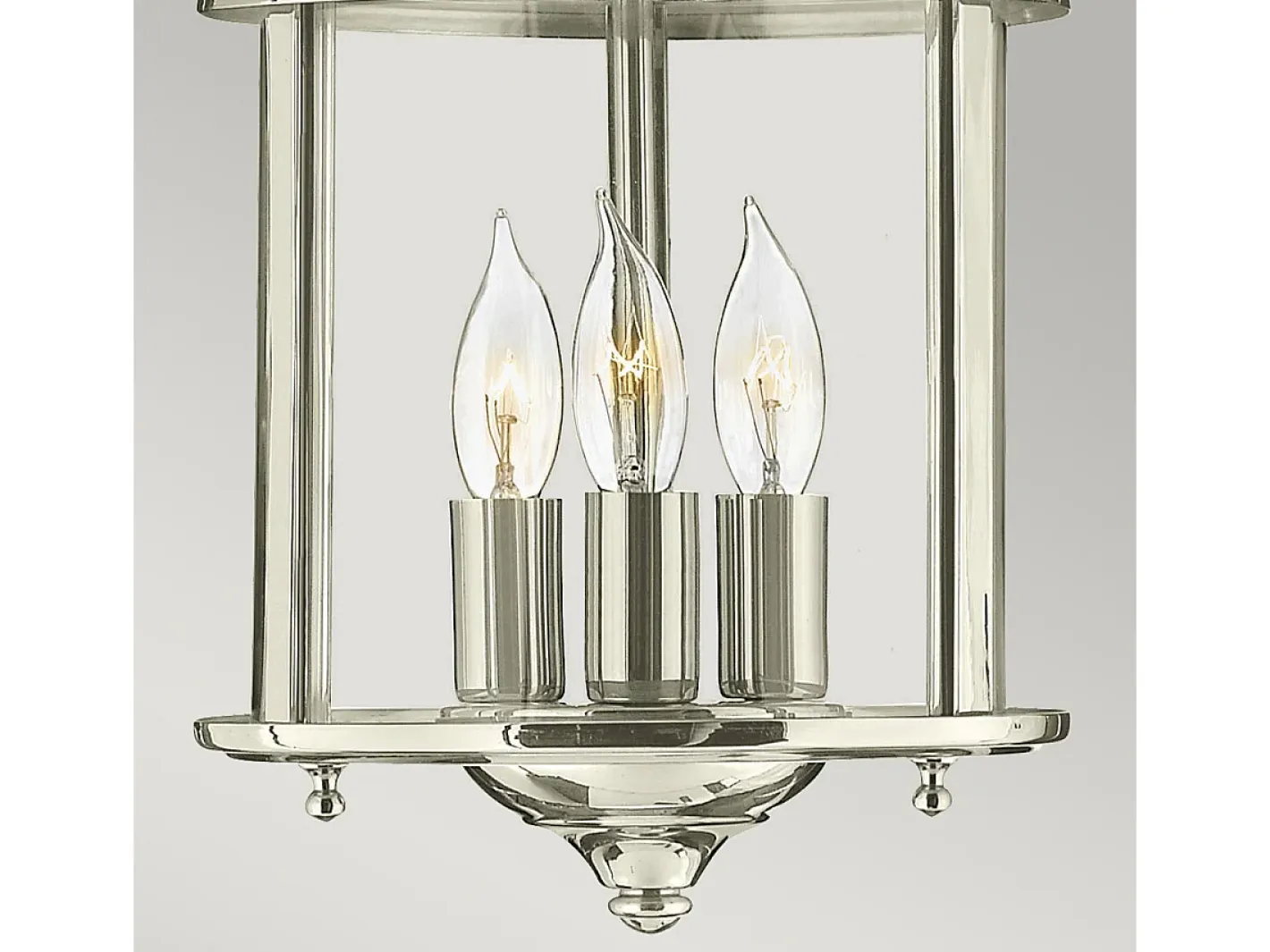Elstead Gentry 3 ljus liten taklampa - polerad nickel Gris Sale