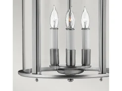 Discount Elstead Gentry 4 Lätt medellång taklyktahängande Tenn, E14 Gris