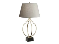 Best Elstead Grandeur 1 ljus Bordslampa Svart, Ebonized Silver Leaf, E27 Negro