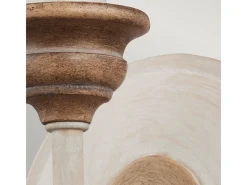 Aplique Para Pared-Elstead Hartsville 1 ljus inomhusljus Vägglampa Chalk Washed, Beachwood, E14 Blanco