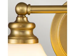 Elstead Hinkley Ainsley Vägglampa Borstad mässing, IP44 Camel Discount