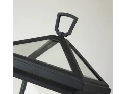 Elstead Hinkley Alford Outdoor Piedestal Light Museum Svart, IP44 Negro Clearance