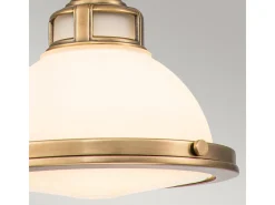 Hot Elstead Hinkley Amelia Kupol taklampa Heritage Mässing Camel