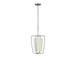 Lámpara Suspendida-Elstead Hinkley Blakely Liten taklampa 1x E27 Borstad Nickel Gris