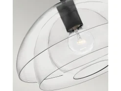 Clearance Elstead Hinkley Lotus Dome Pendel Takljus Svart Negro