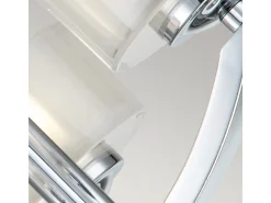Plafón-Elstead Hinkley Meridian Multi Arm Semi Flush Taklampa Polerad Krom, IP44 Gris