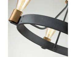 Elstead Hinkley Silas Cylindrisk hängande tak Ljusåldrad zink & Heritage Brass Gris Sale