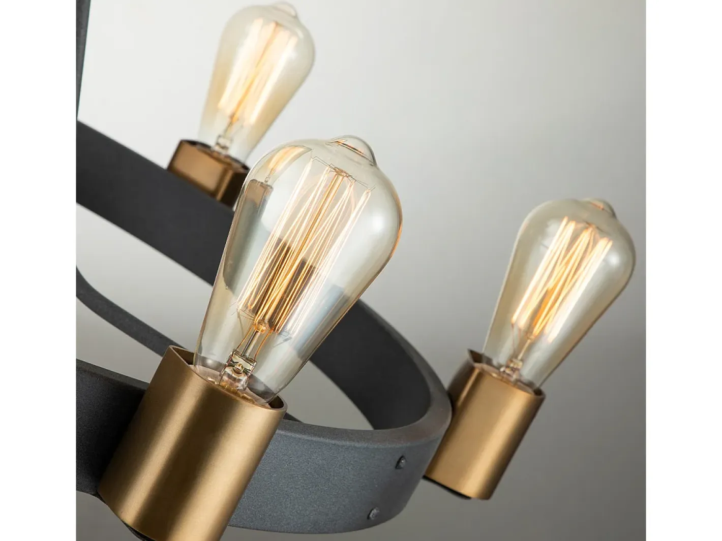 Clearance Elstead Hinkley Silas Cylindrisk hängande tak Ljusåldrad zink & Heritage Brass Gris