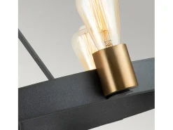 Clearance Elstead Hinkley Silas Cylindrisk hängande tak Ljusåldrad zink & Heritage Brass Gris